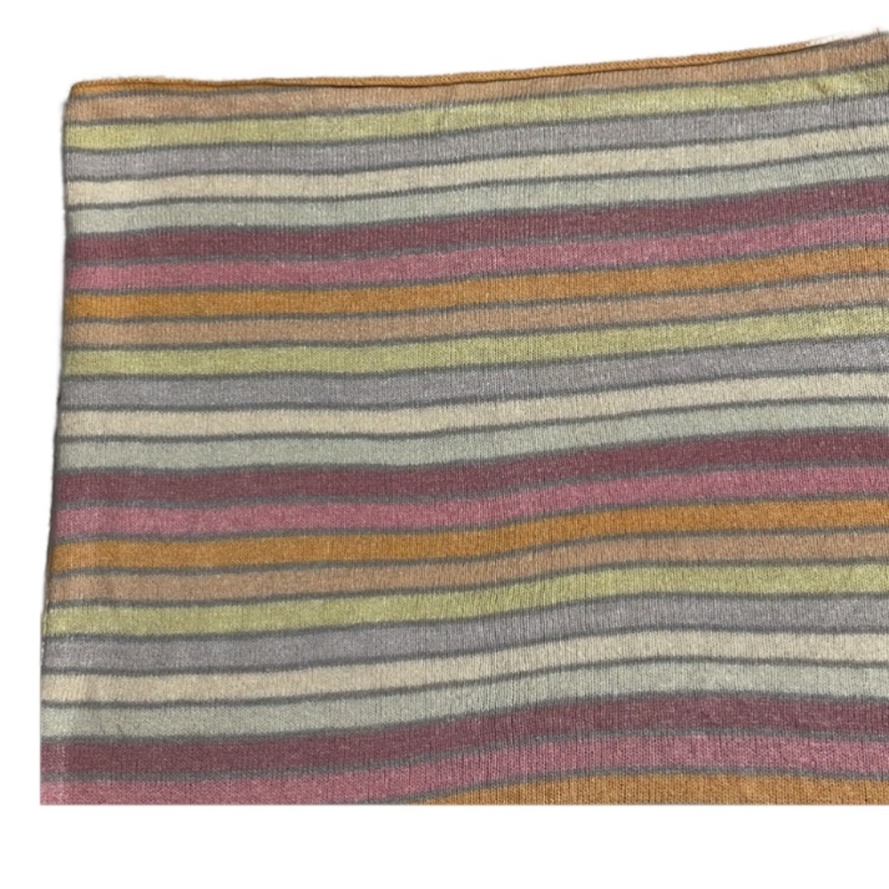 Like new! GAP silk rainbow pastel striped shrug / poncho / shawl / tunic! Sz M/L - Picture 10 of 13